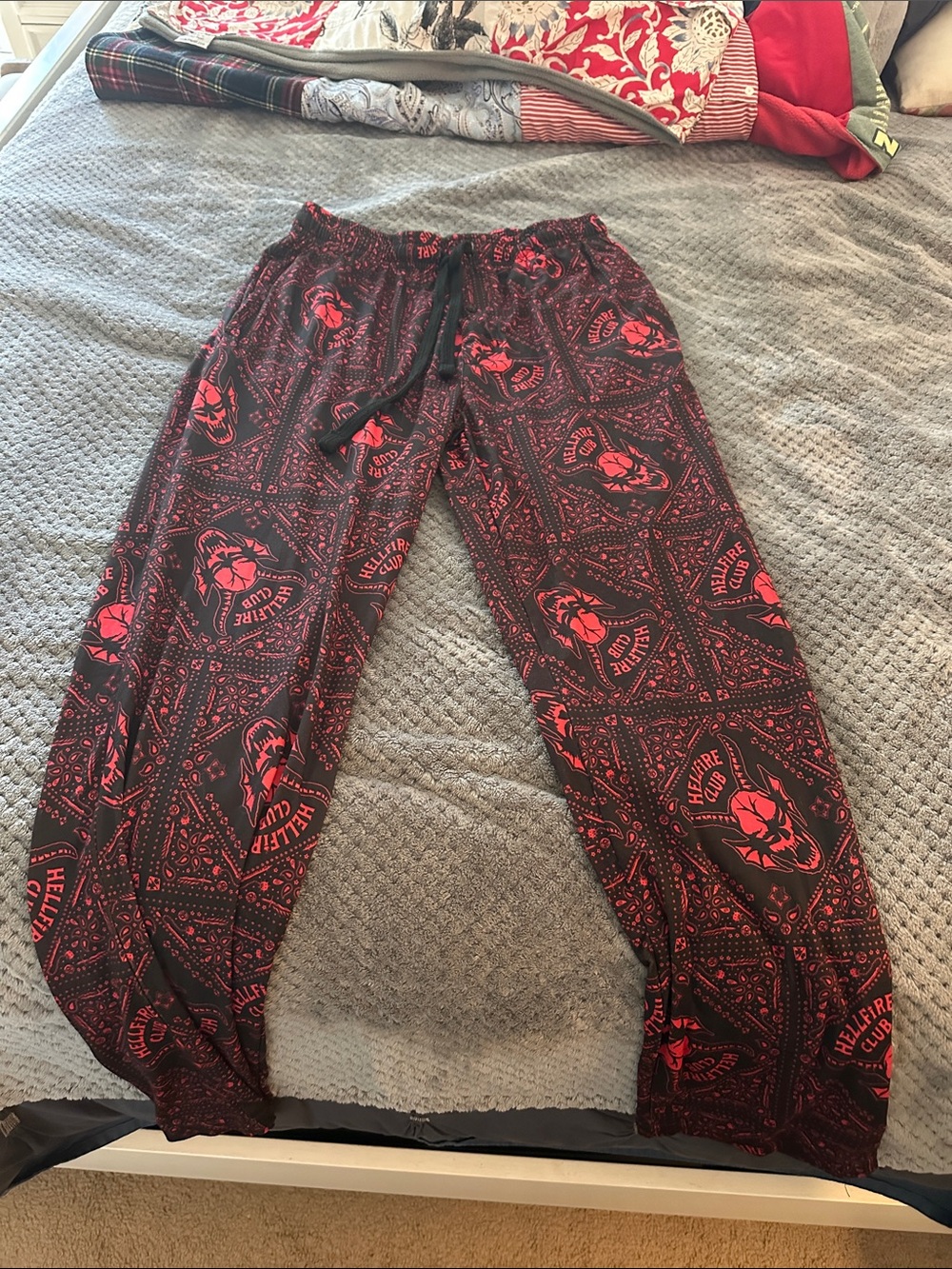 Netflix Black and Red Stranger Things PJ Pants
